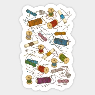 Colored thread Sticker